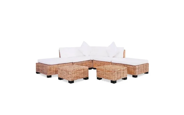 Sofa Set 18 Parts Natural Rattan product image