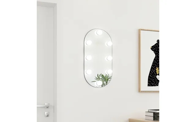 Mirror With Led Lights 60x30 Cm Oval Glass product image