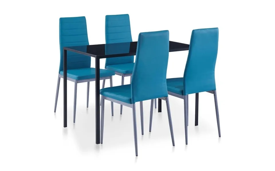 Spisebordssæt in 5 parts blue