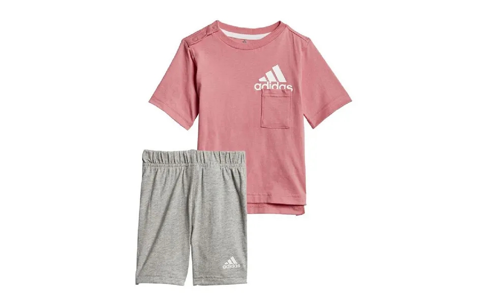 Sportstøj Til Børn Adidas Badge Of Sport Summer Koral 9-12 Månder
