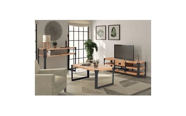 Stuemøbelsæt I Tre Dele Massivt Akacietræ product image