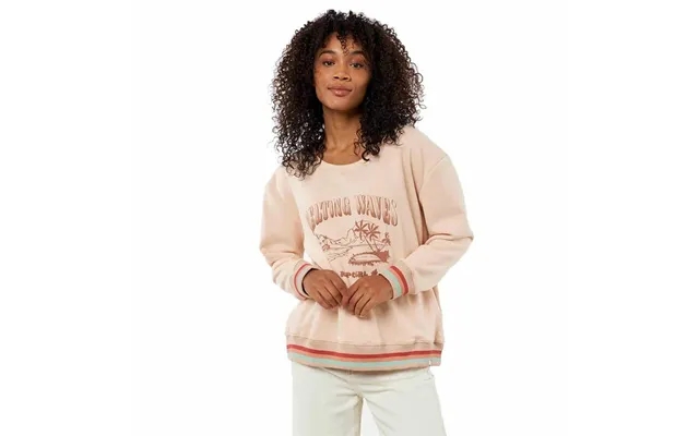 Sweaters Without Hood To Women Rip Curl Crew Striped Light Brown Xs product image