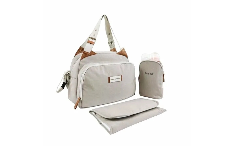 Bag to diaper change baby on board titou greige