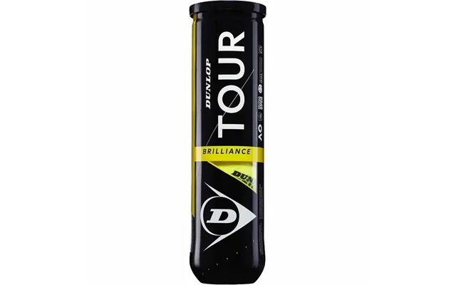 Tennisbolde Dunlop Tour Brillance Gul Sort product image