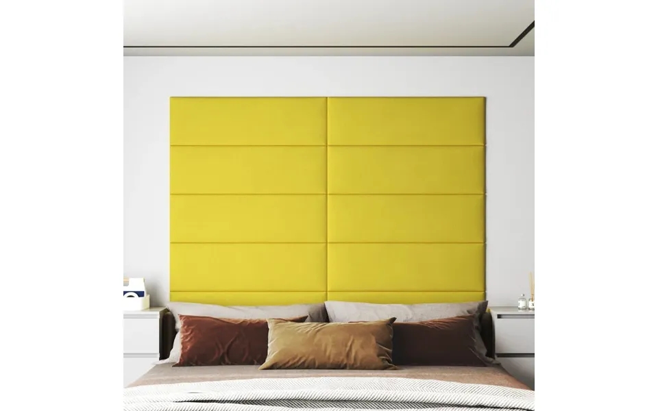 Wall panels 12 paragraph. 90X30 cm 3,24 m fabric light yellow