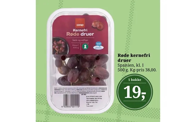Red seedless grapes product image