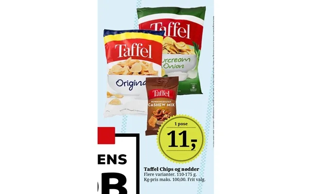 Taffel Chips Og Nødder product image