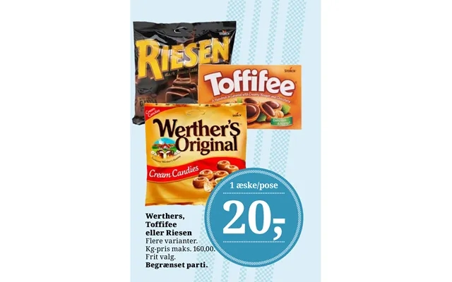 Werther, toffifee or riesen product image