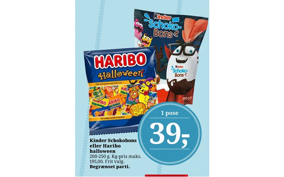 Cheeks schokobons or haribo halloween