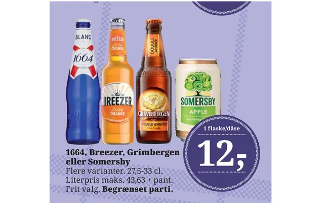 1664, Breezer, grimbergen or somersby product image