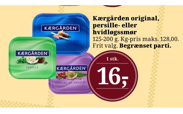 Kærgården original, parsley - or garlic butter product image