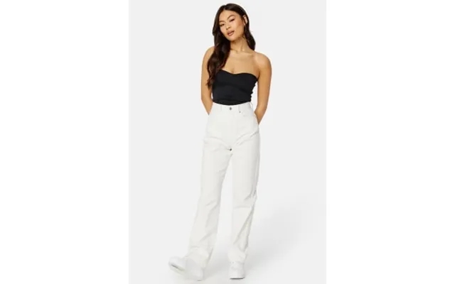Bubbleroom Straight High Waist Jeans Offwhite 46 product image