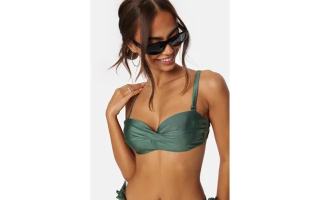 Bubbleroom twisted bikini top green 80d product image