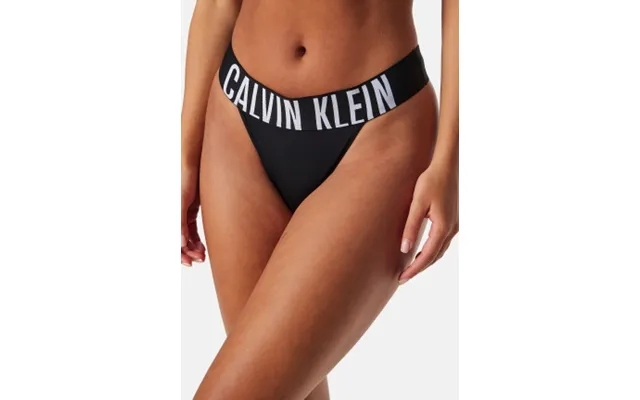 Calvin Klein High Leg Thong Black Xs product image