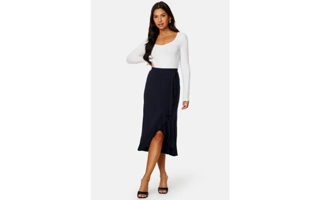 Happy Holly Frill Wrap Skirt Navy 36 38 product image