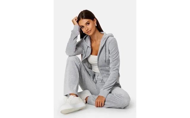 Juicy Couture Robertson Classic Velour Hoodie Silver Marl Xl product image