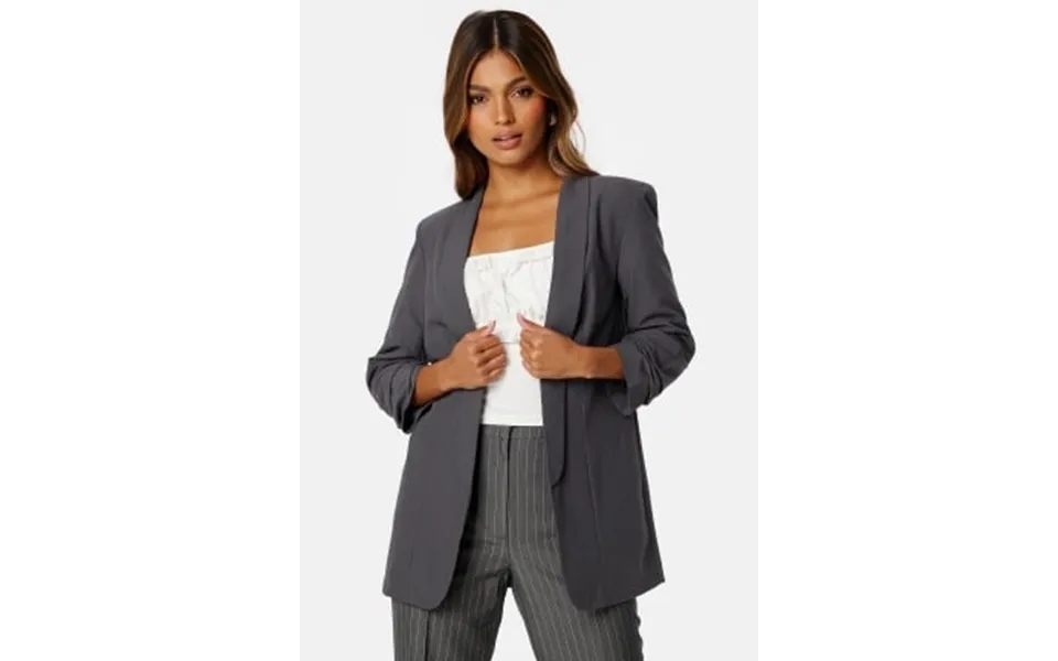 Pieces pcbosella 3 4 blazer dark gray xs