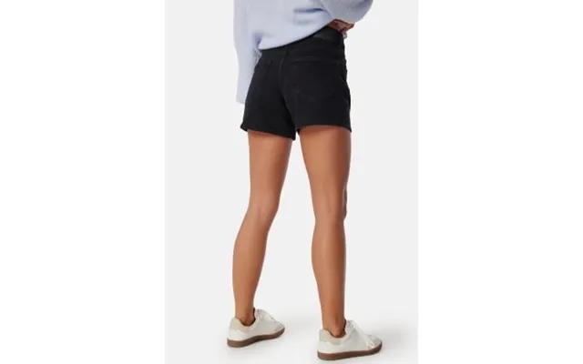 Vero moda vmtess mid rise short denim shorts black denim xs product image