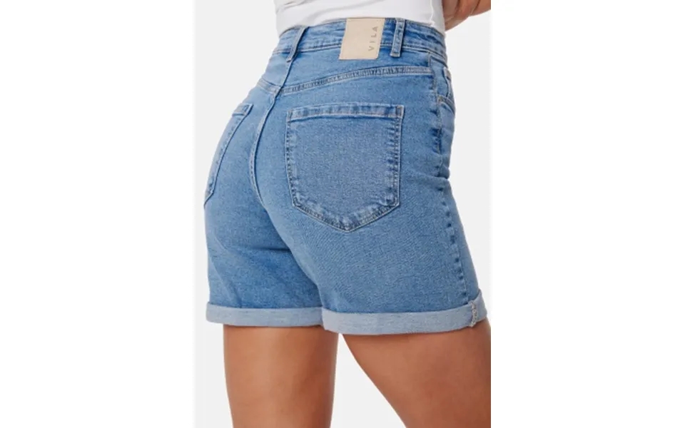 Vila Vijo High Waist Shorts Light Blue Denim 34