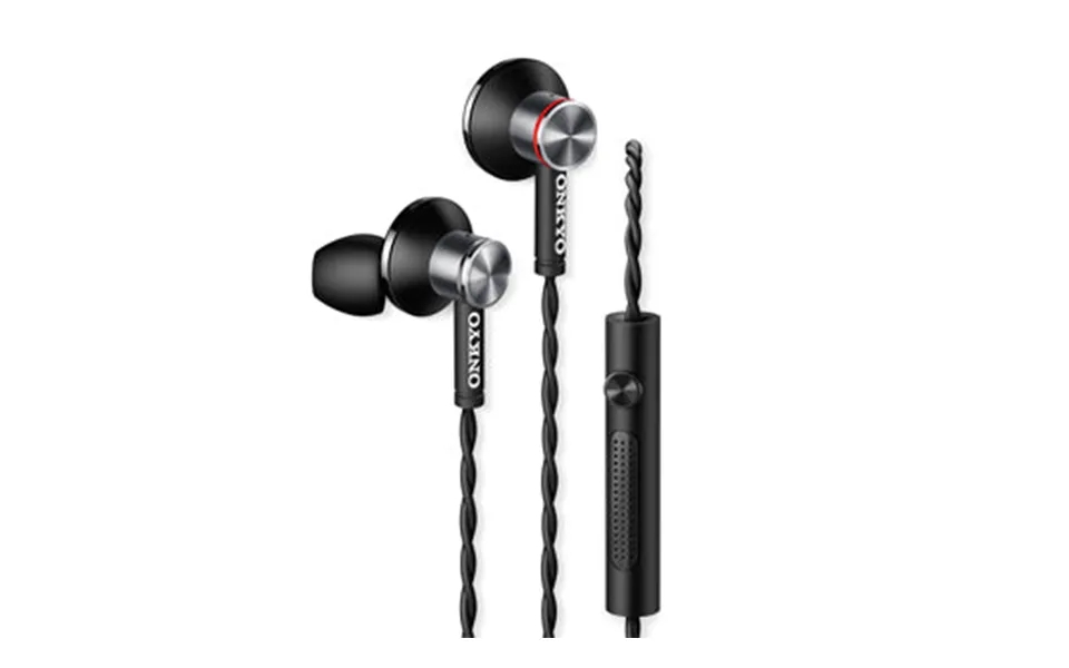 Onkyo E600mb 00 In-ear-hovedtelefoner Med Mikrofon - Sølv Sort