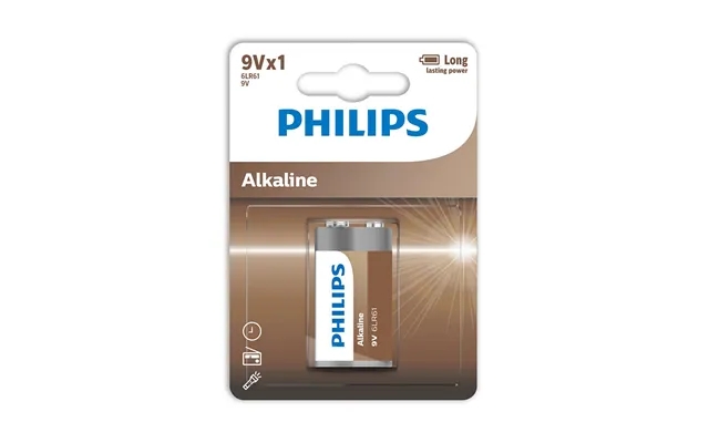 Philips 6lr61a1b 10 Alkaline 9v Batteri 1-stk product image
