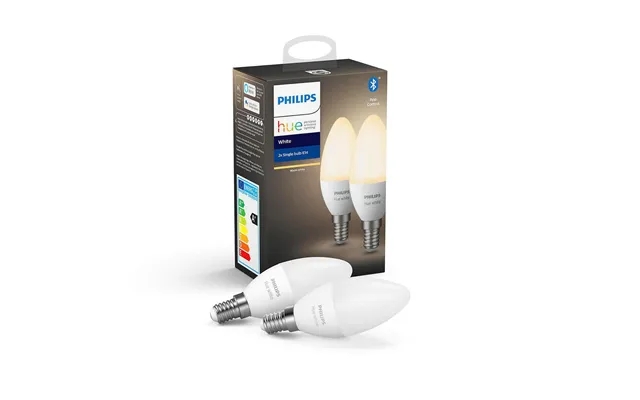 Philips hat white e14 twin pack bluetooth product image