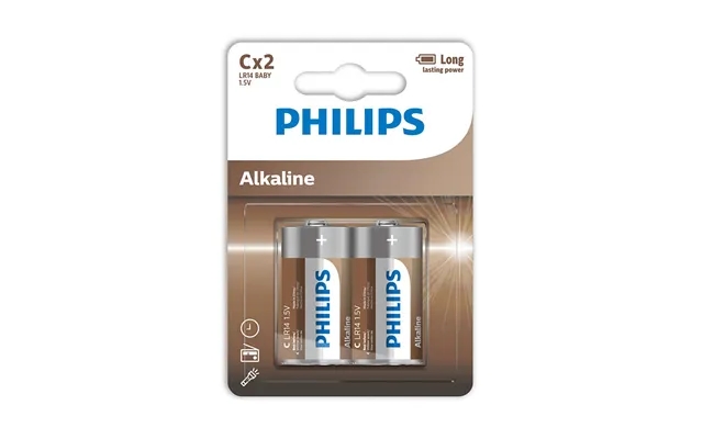 Philips Lr14a2b 10 Alkaline C Batteri 2-stk product image