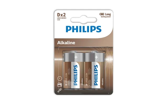 Philips Lr20a2b 10 Alkaline D Batteri 2-stk product image