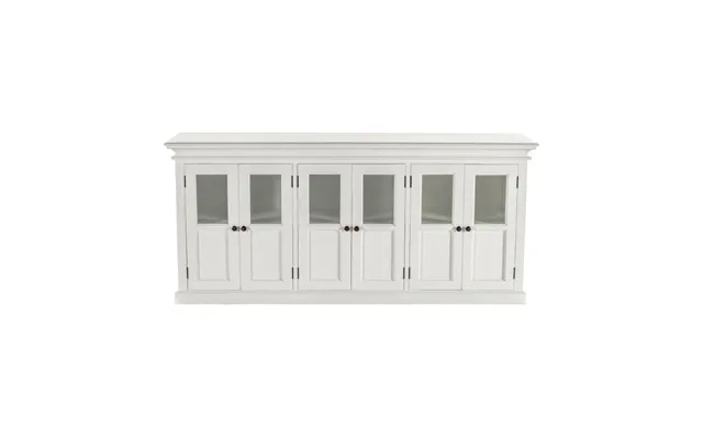 Halifax sideboard with 6 glass doors - mahogany white product image