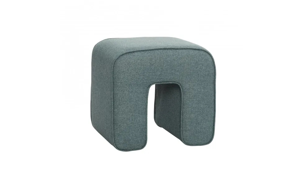Sculpture - pouf, in green fabric