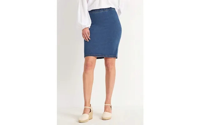 Denim skirt in soft jersey olga product image