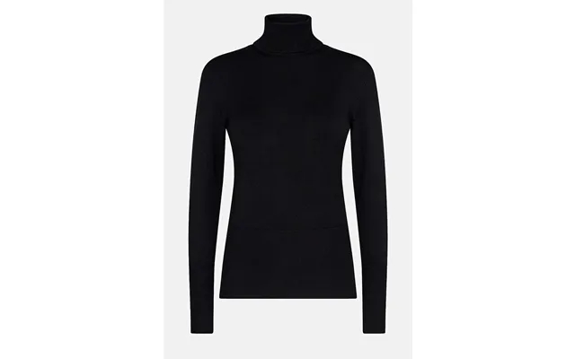 Fine Knit Hoodie With High Turtleneck product image