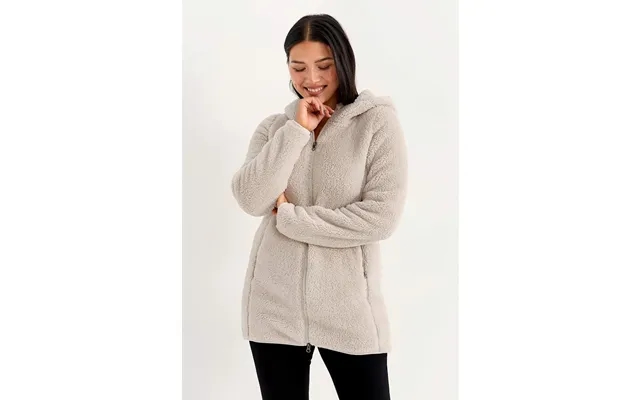 Cozy fleece jacket with hood fuzzy product image