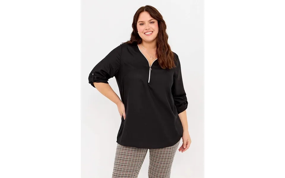 V-neck tunic in two lengths lina