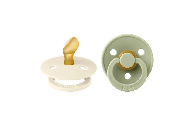 Bibs Pacifier Colour Latex Anatomical Ivory Sage Size 1 2pcs product image