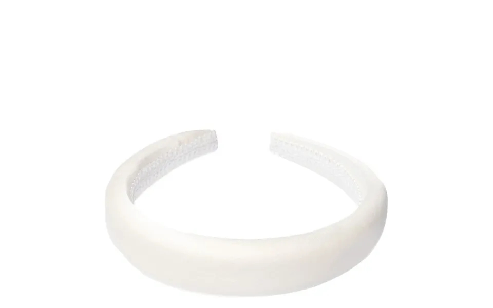 Dark Satin Hair Band Broad Off White