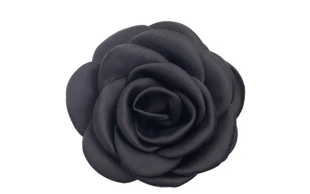 Dark Satin Rose Hair Claw Black product image