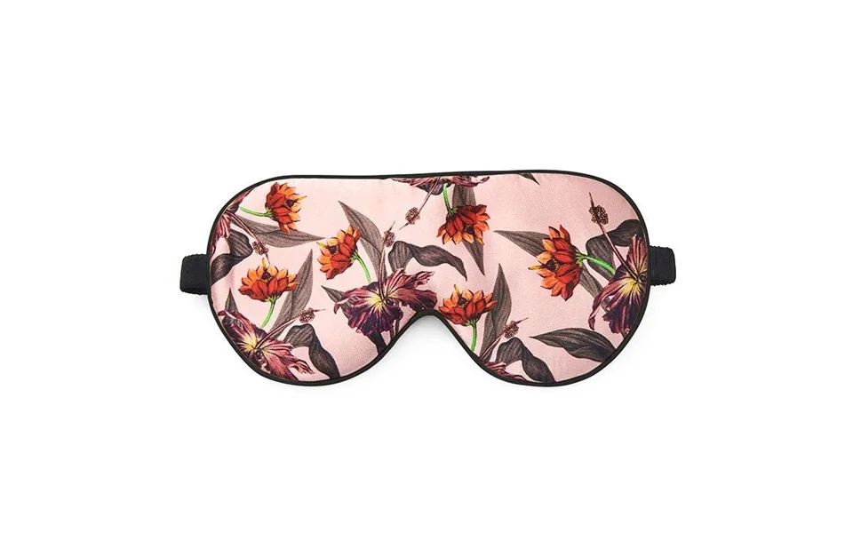 Fan Palm Sleeping Eye Mask 100% Mulberry Silk Rose Hibiscus