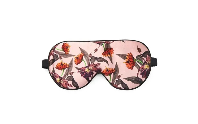 Fan palm sleeping eye mash 100% mulberry silk rose hibiscus product image
