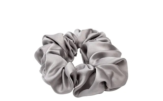 Lenoites Mulberry Silk Scrunchie Grey product image