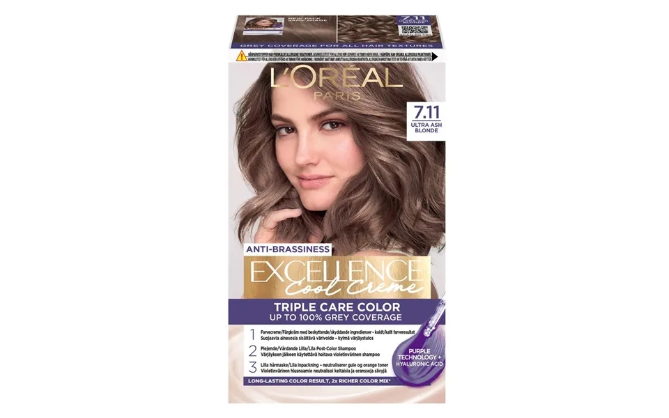 L'oréal Paris Excellence Cool Creme 7.11 Ultra Ash Blonde