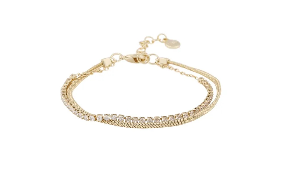 Twist Of Sweden Ace Doubles Bracelet Gold Clear