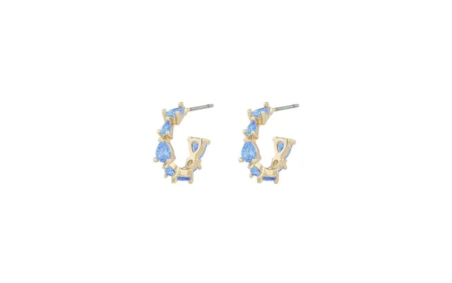 Twist of sweden ashley small oval earring gold light blue one size product image