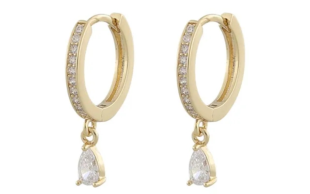 Snö Of Sweden Camille Drop Ring Earring Gold Clear product image