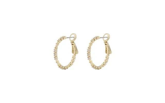 Twist of sweden copenhagen small ring earrings gold clear 21mm product image