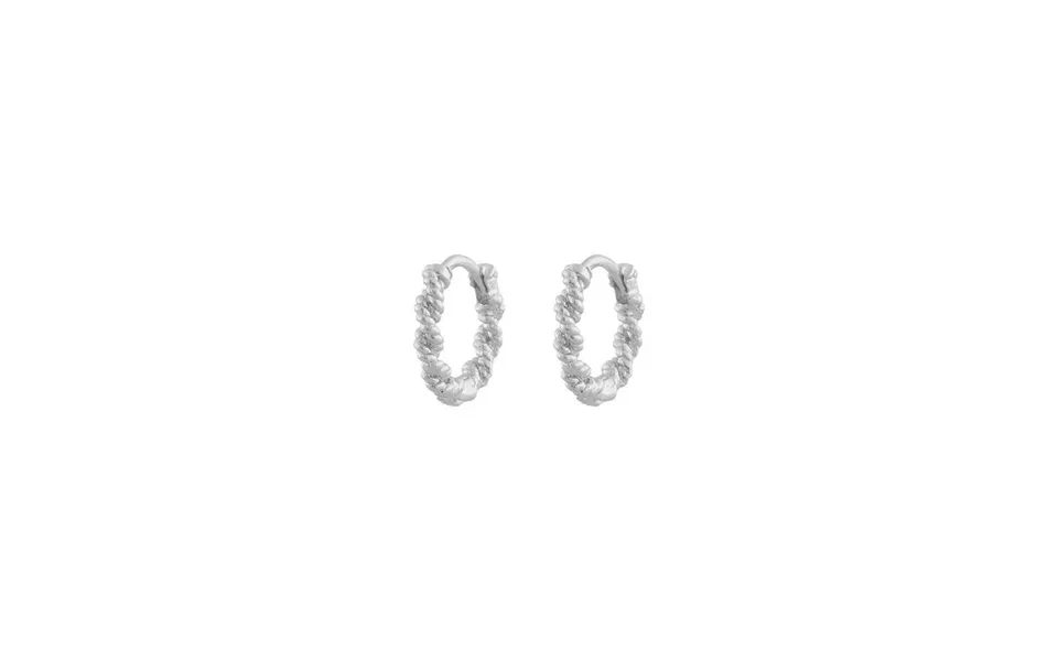 Snö Of Sweden Exibit Small Ring Ear Plain Silver 13 Mm