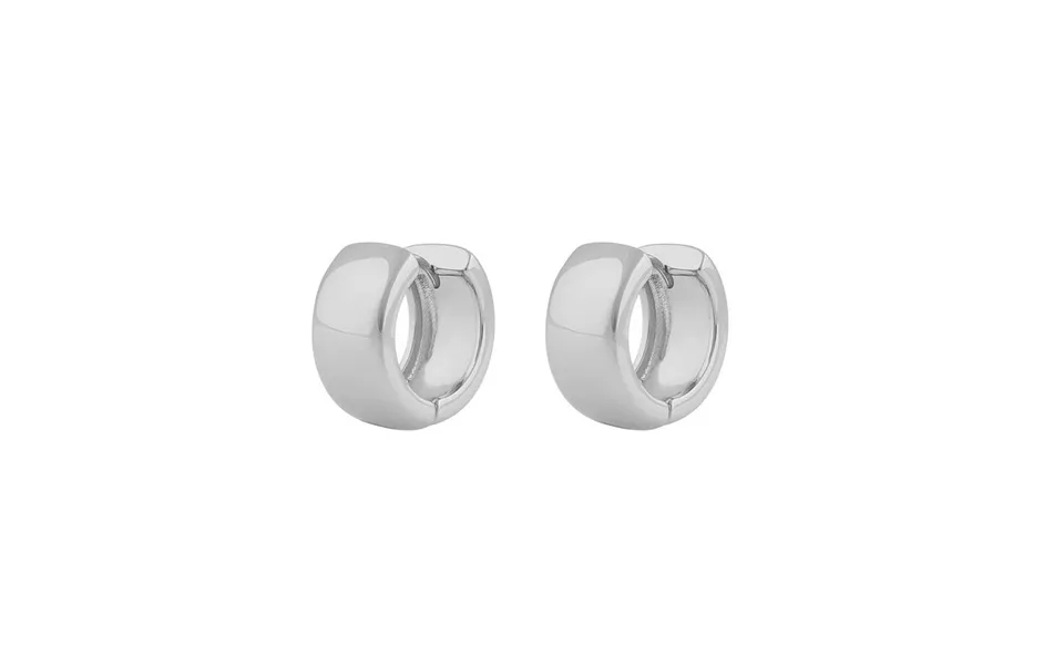 Twist of sweden gina big ring earring plain silver one size