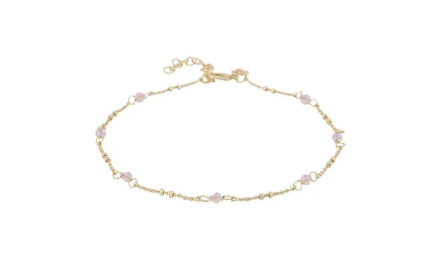 Twist of sweden harper chain anklet gold light pink one size product image