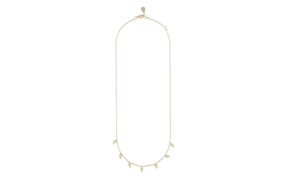 Snö Of Sweden Lauren Charm Necklace Plain Gold 45 Cm