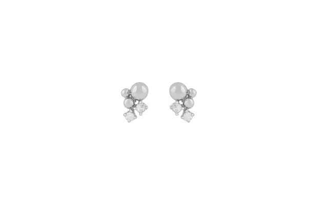 Snö Of Sweden Lise Irregular Earring Silver Clear Onesize product image